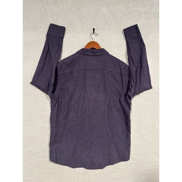 UNTUCKit Men's‎ Long Sleeve Button Up Shirt Wrinkle Free Large Purple Grey Solid - Picture 6 of 7